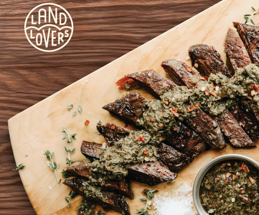 slices of plant-based meat