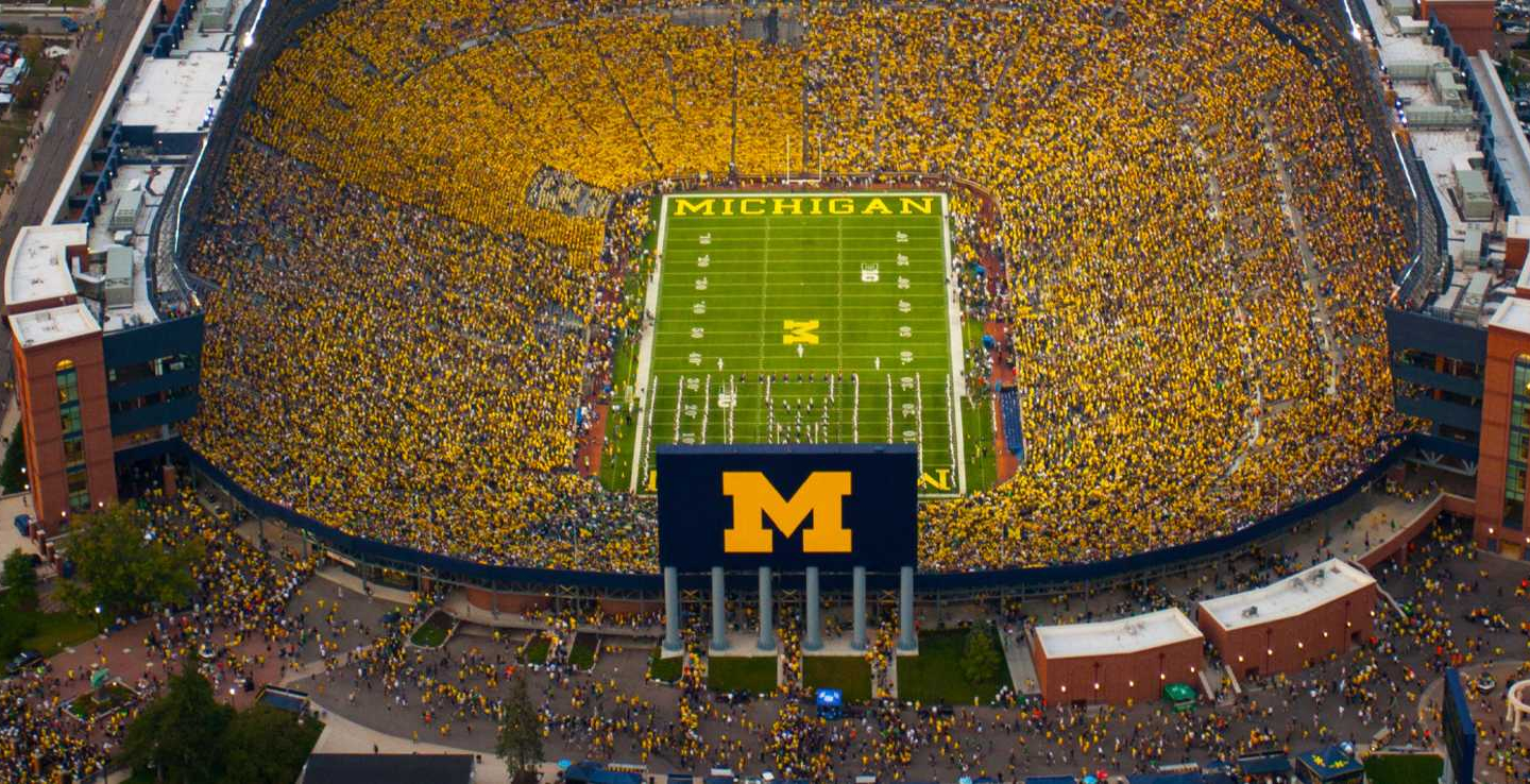 Football game stadium