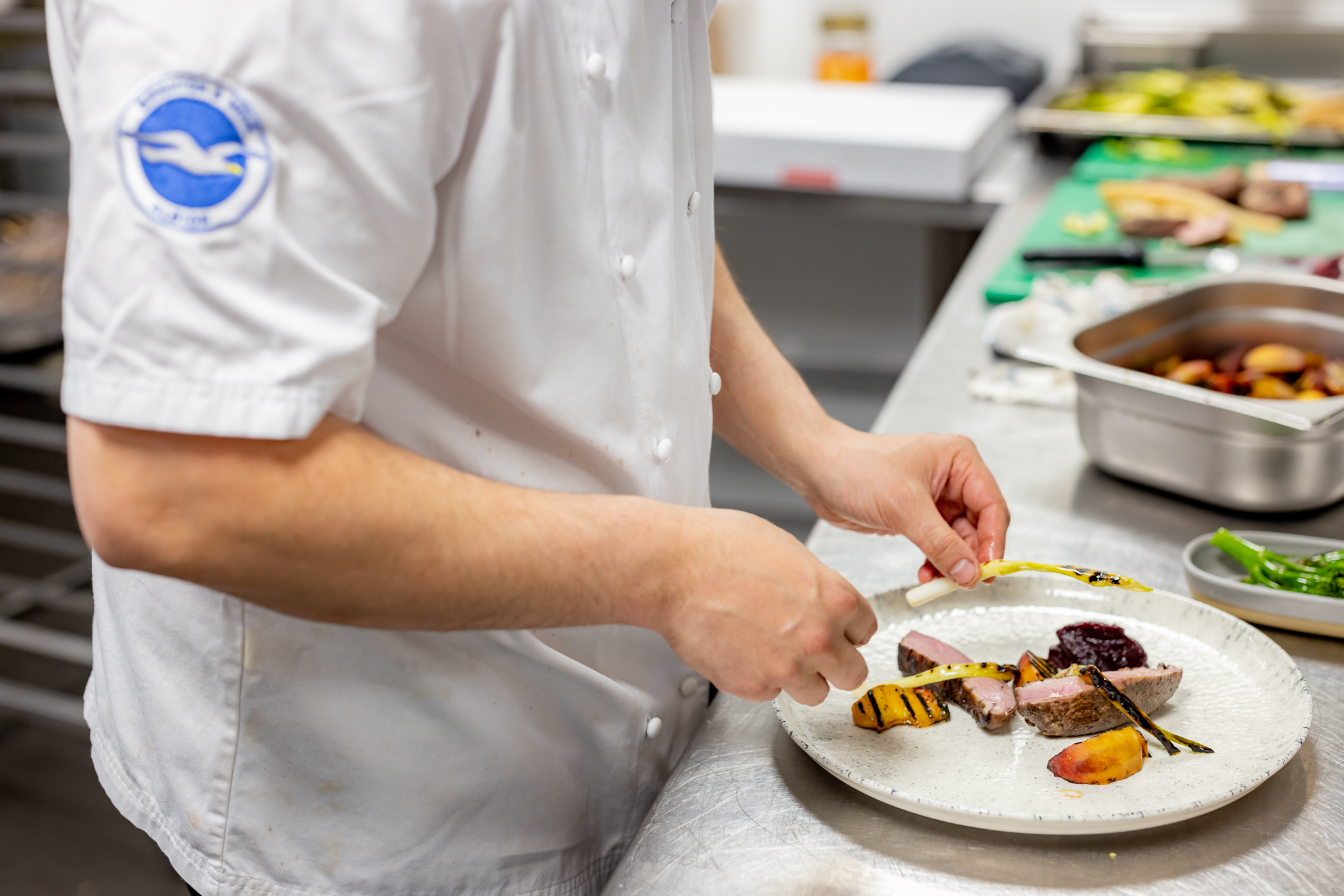 Chef in kitchen