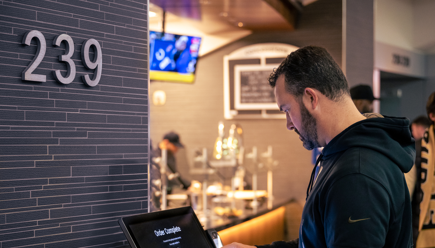 self checkout at stadium
