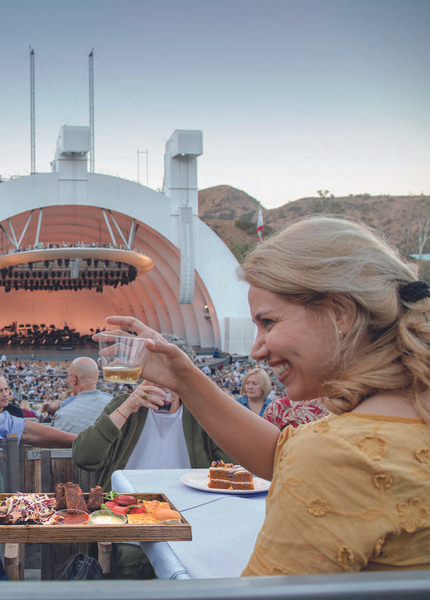 Hollywood Bowl stage and spectators