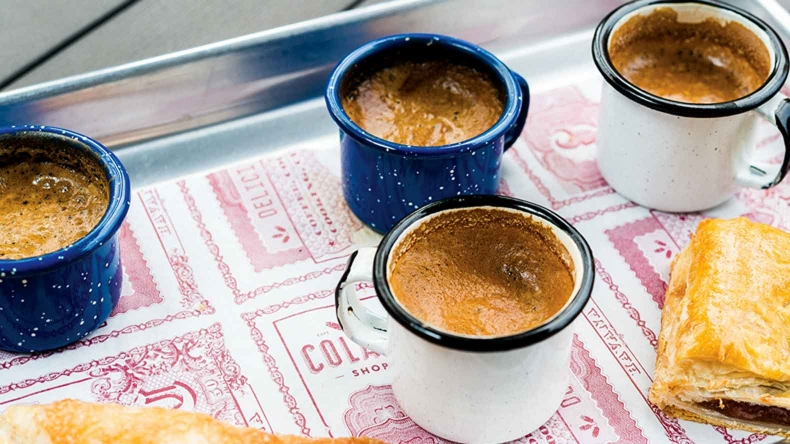 Cuban coffee on a table