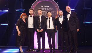 Sodexo Live! winners on stage at Cateys 2024