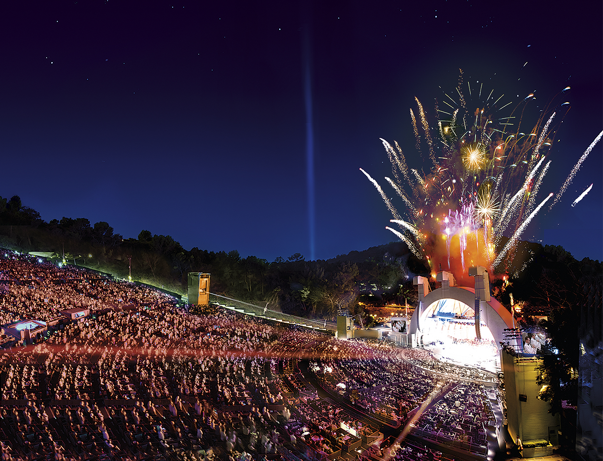 Hollywood Bowl at Night