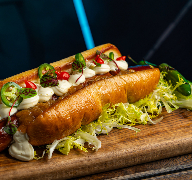 Headshot of chef at baseball stadium